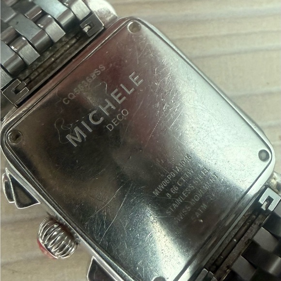 Michele Deco Sport Diamond Stainless Steel Watch - Picture 4 of 4
